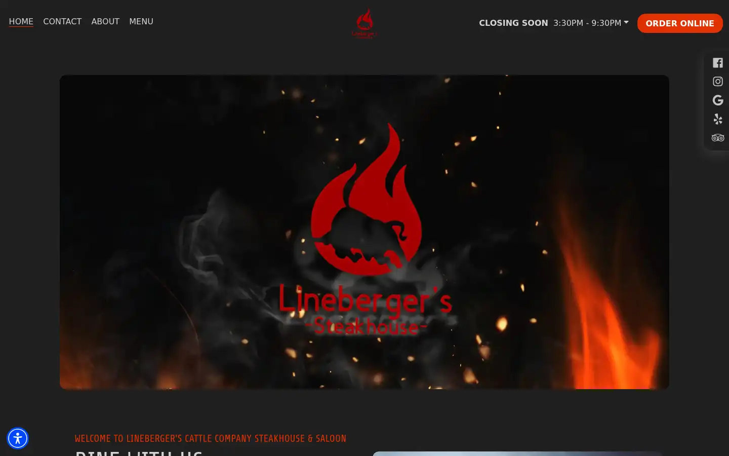 Screenshot of linebergerscattlecompany.com