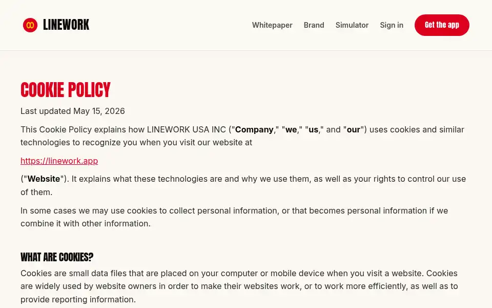 Screenshot of linework.online