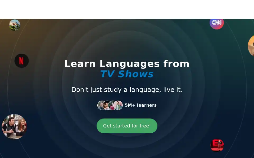 Screenshot of lingq.com