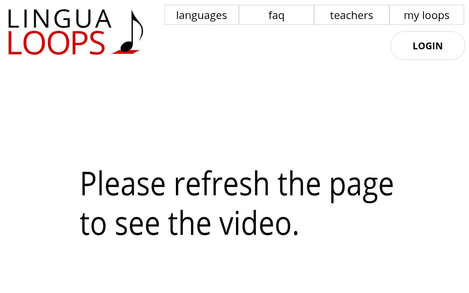 Screenshot of lingualoops.com