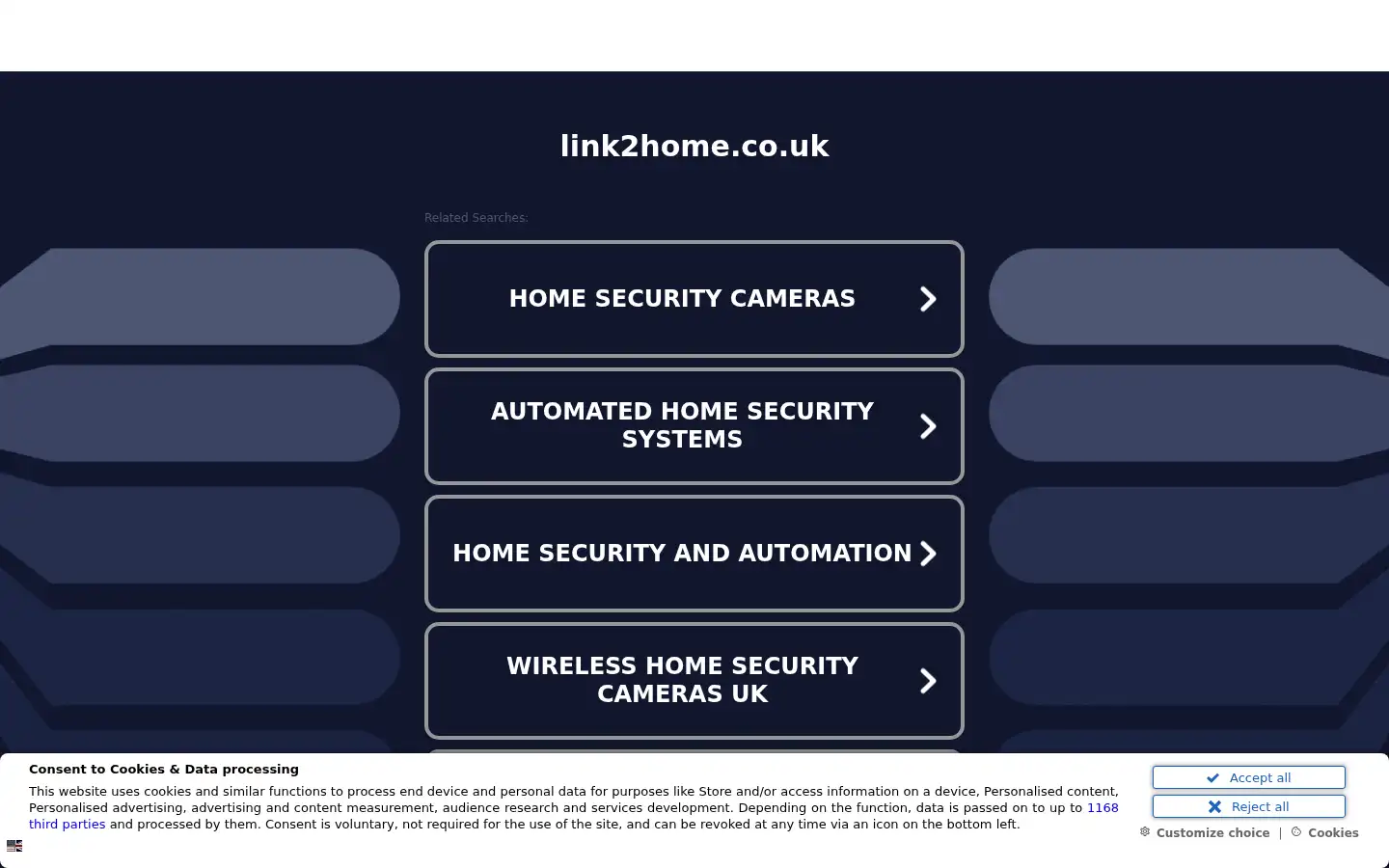 Screenshot of link2home.co.uk