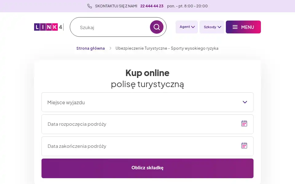 Screenshot of link4.pl