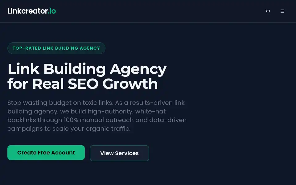 Screenshot of linkcreator.io