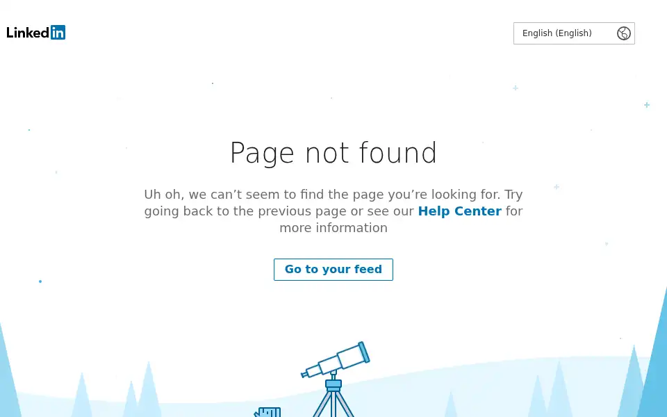 Screenshot of linkdin.com