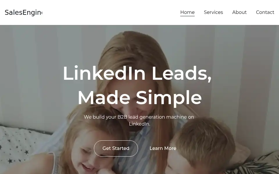 Screenshot of linkedinsalesengine.com
