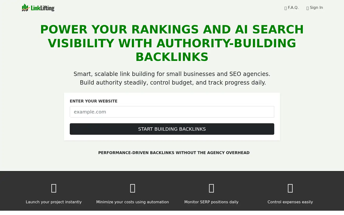 Screenshot of linklifting.com