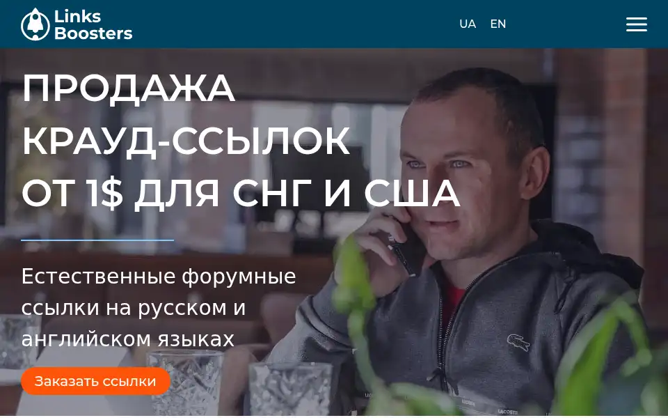 Screenshot of linksboosters.com
