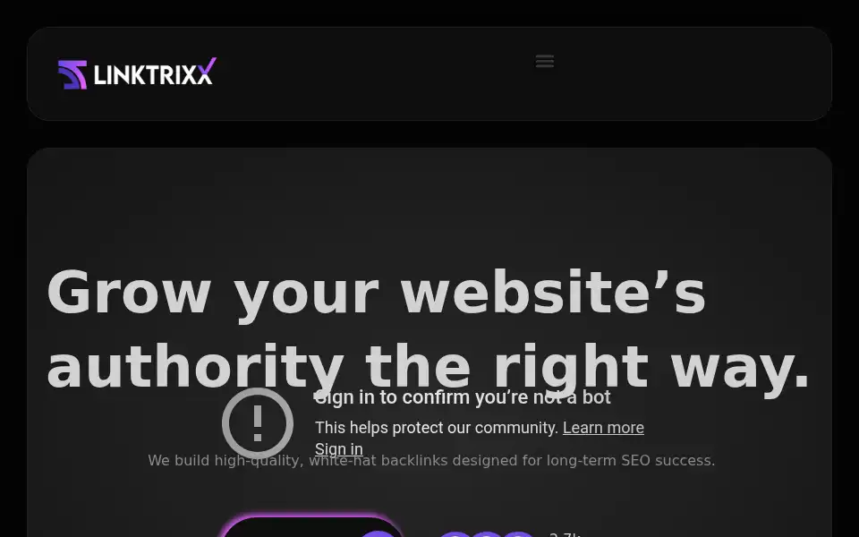 Screenshot of linktrixx.com