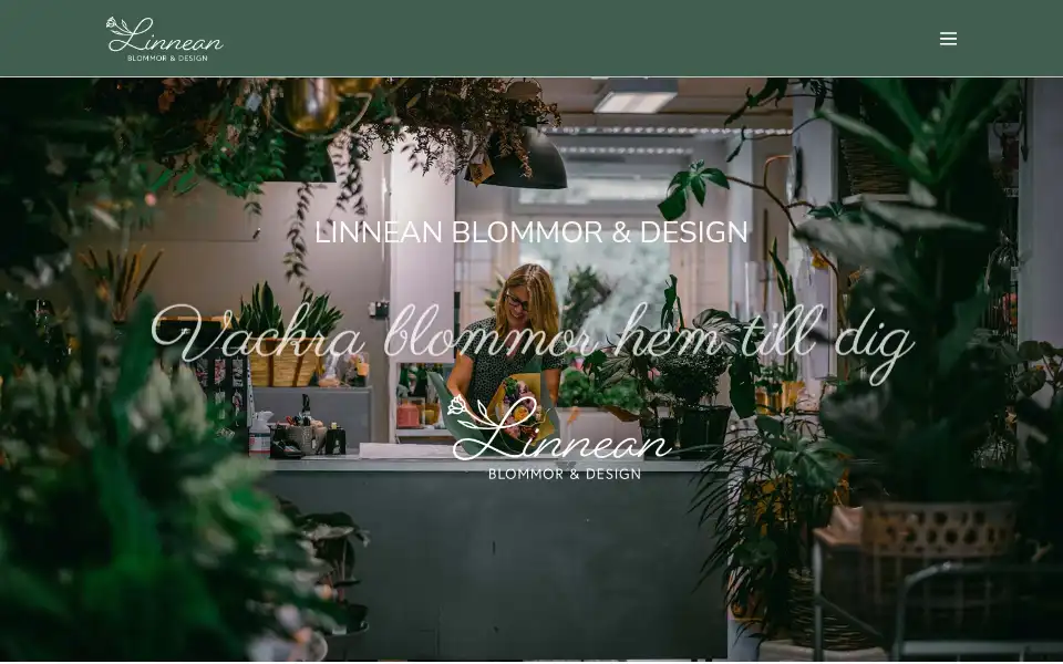 Screenshot of linnean.se