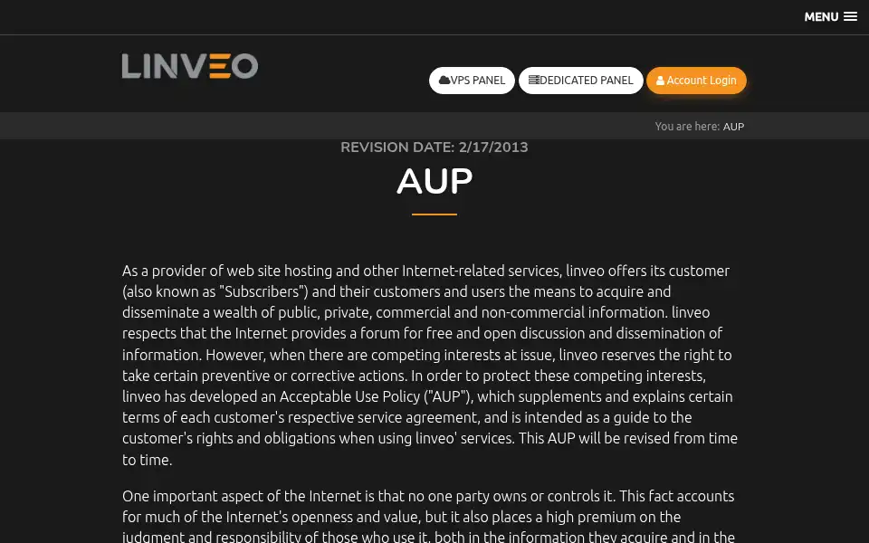 Screenshot of linveo.com