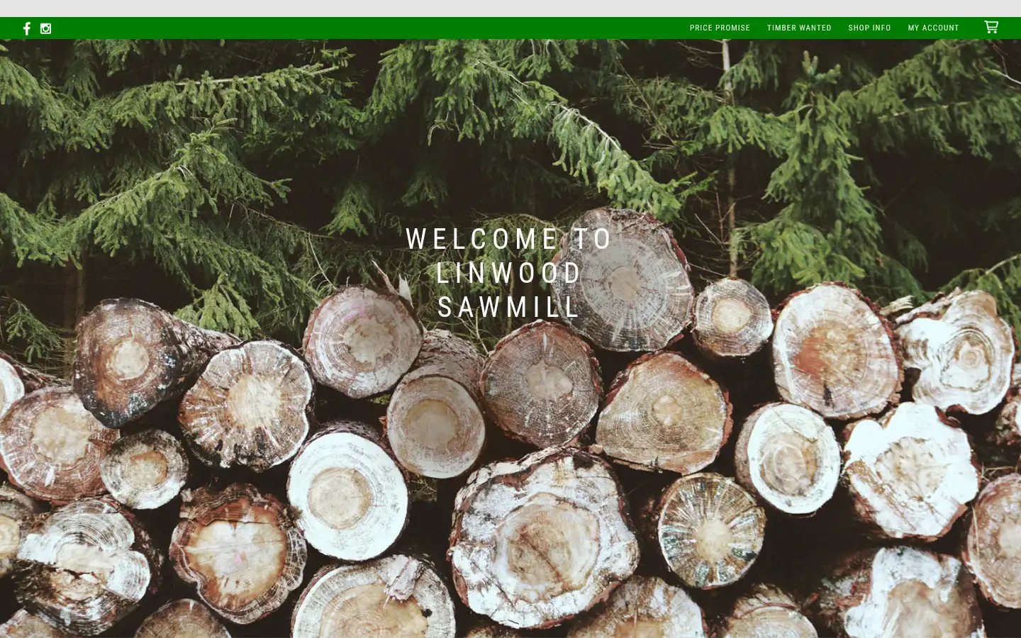 Screenshot of linwoodtimber.co.uk
