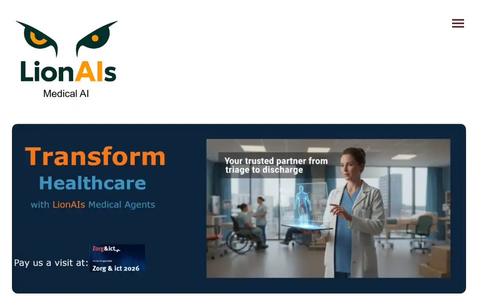 Screenshot of lionais.nl