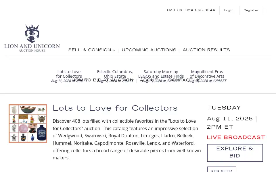 Screenshot of lionandunicorn.com