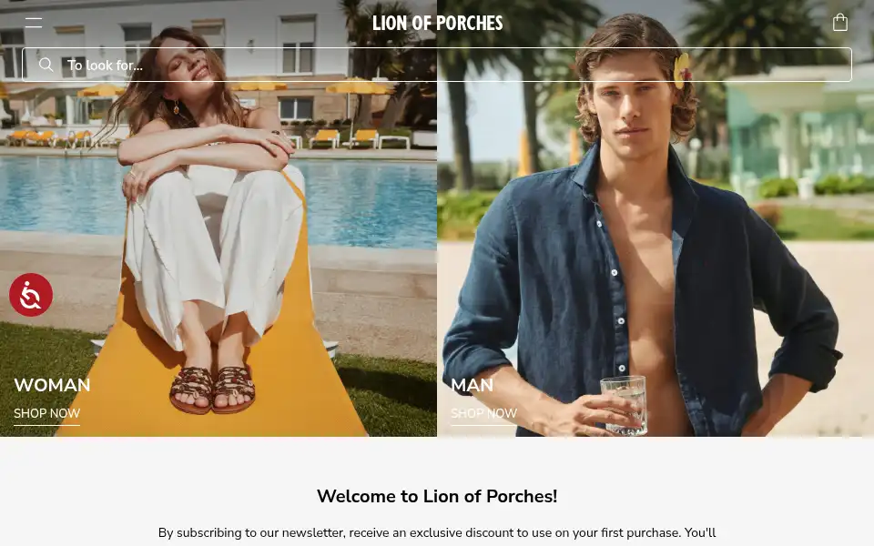 Screenshot of lionofporches.com