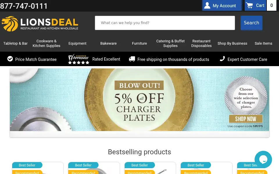 Screenshot of lionsdeal.com