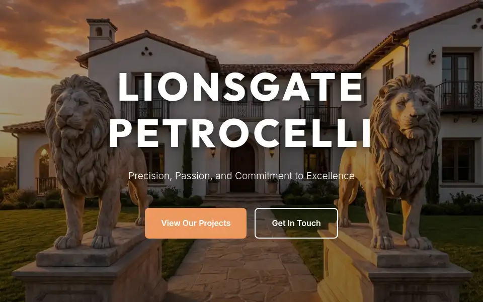 Screenshot of lionsgatepetrocelli.com