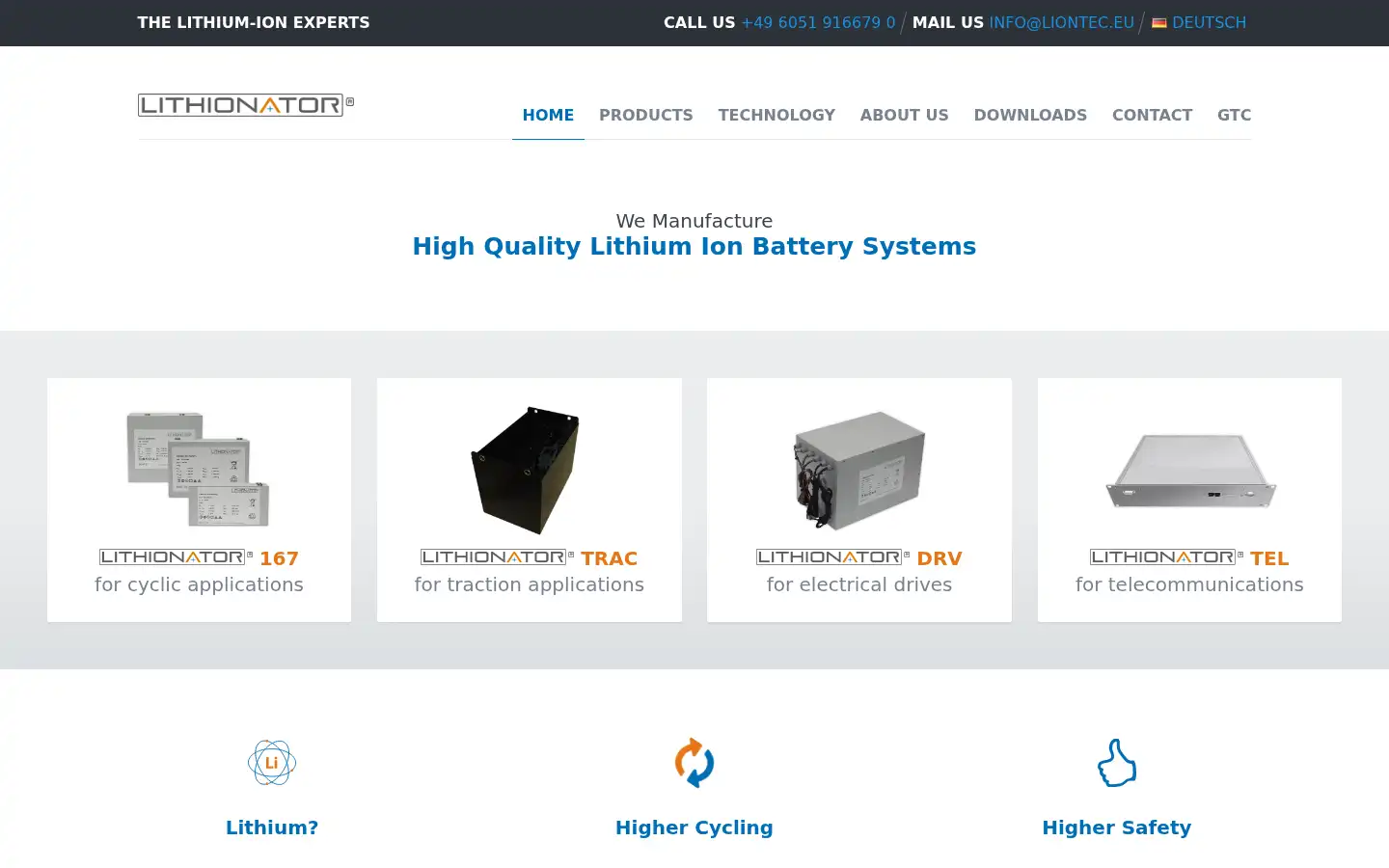 Screenshot of liontec.eu