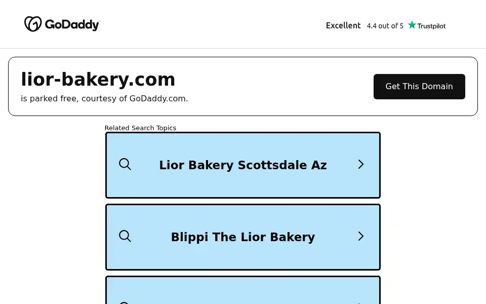 Screenshot of lior-bakery.com