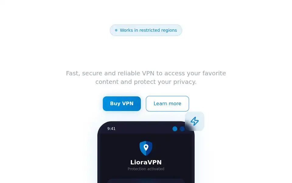 Screenshot of lioravpn.net