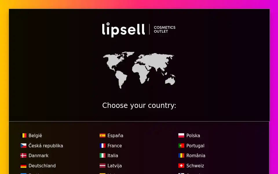 Screenshot of lipsell.com