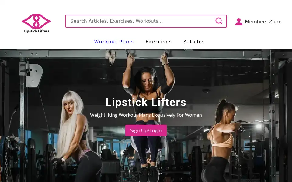 Screenshot of lipsticklifters.com