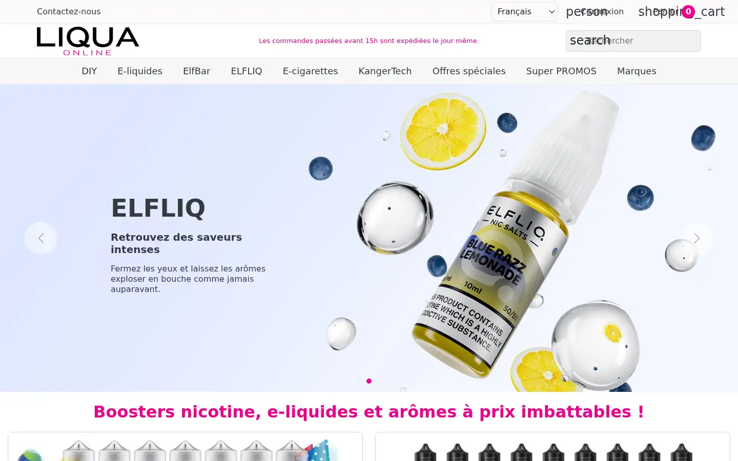 Screenshot of liqua-online.com