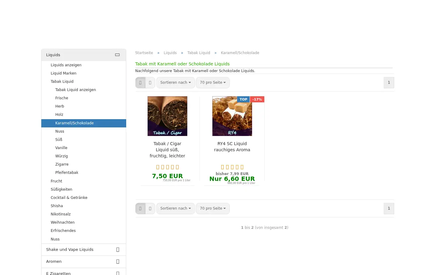 Screenshot of liquid.de