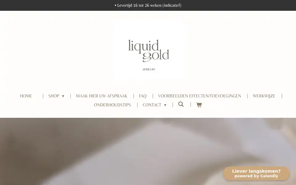 Screenshot of liquidgoldjewelry.be