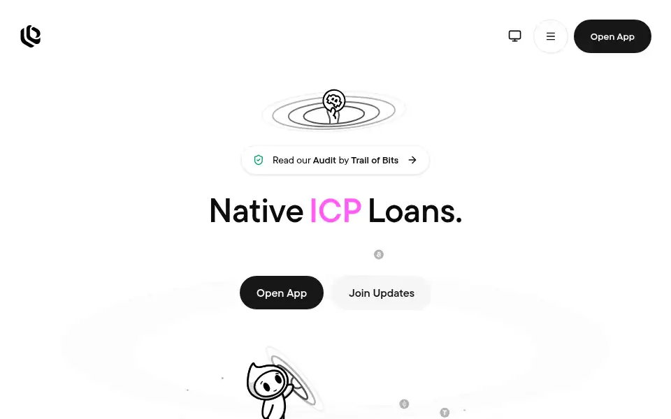 Screenshot of liquidium.fi