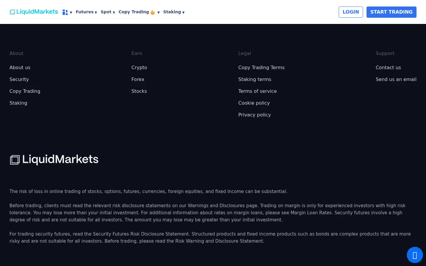 Screenshot of liquidmarkets.live