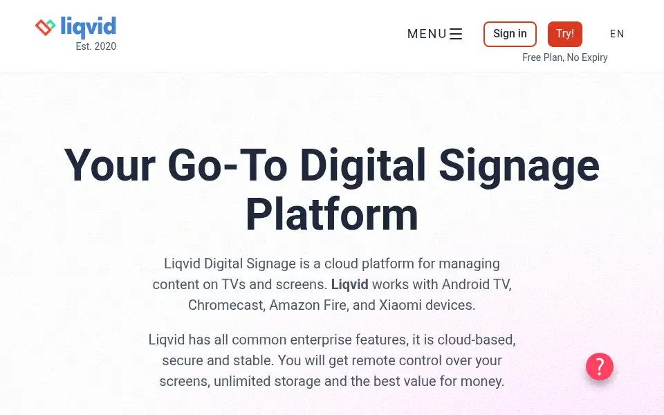Screenshot of liqvid.io