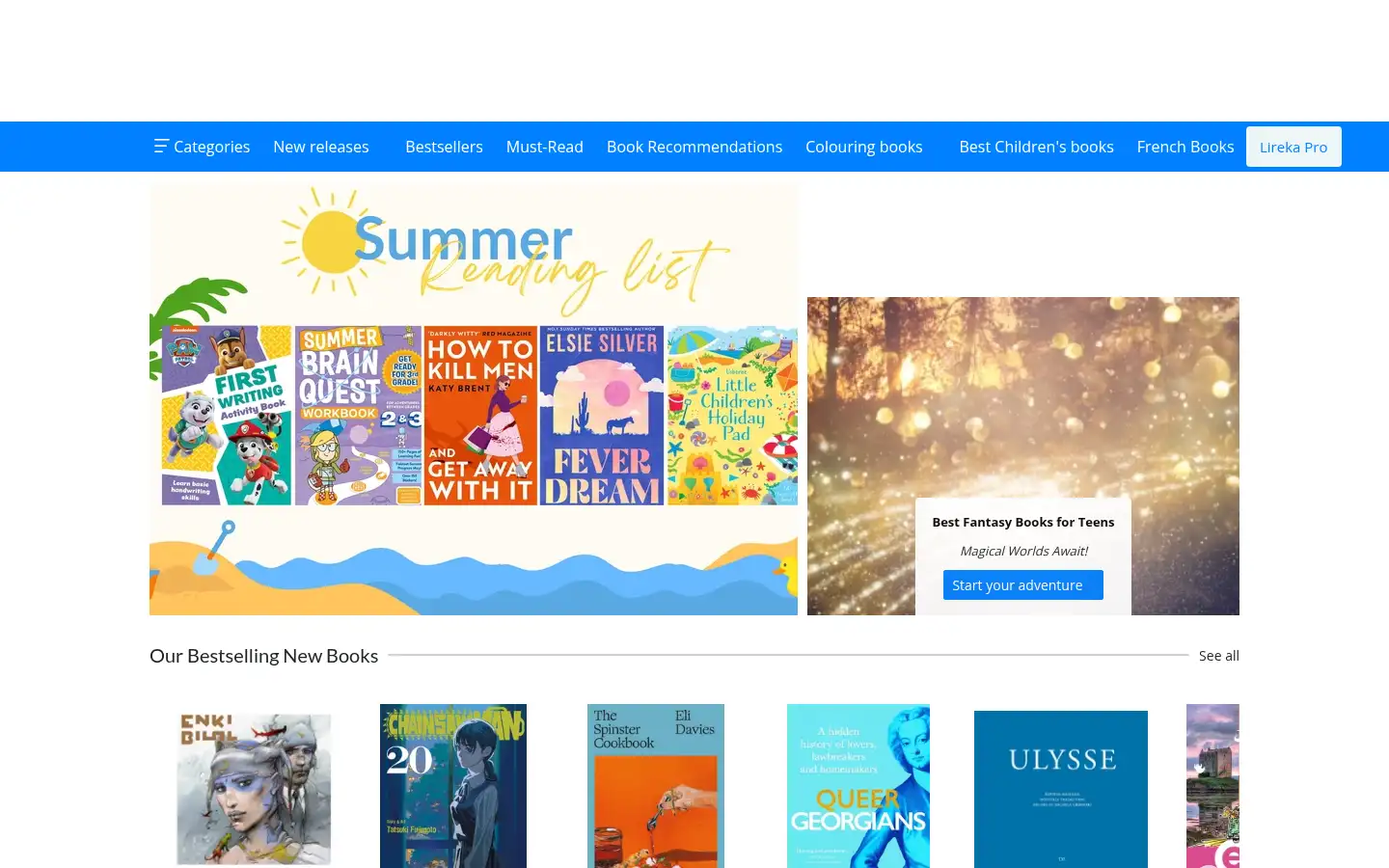 Screenshot of lireka.com