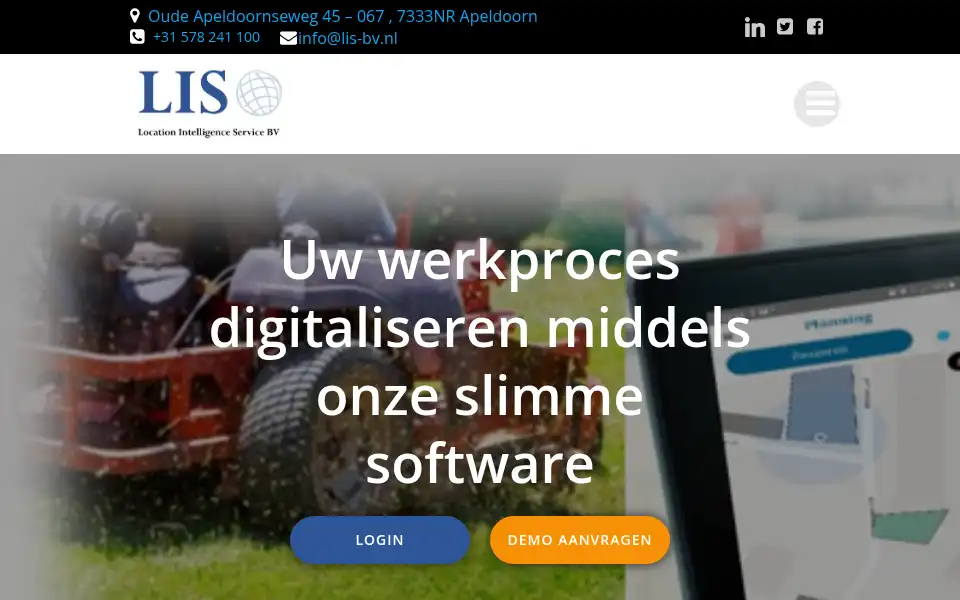 Screenshot of lis-bv.nl