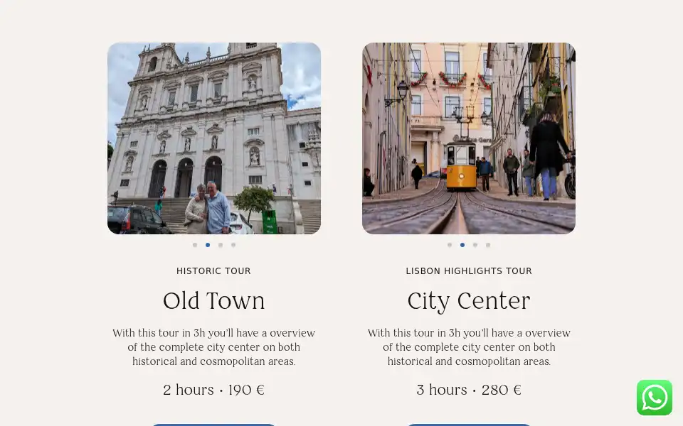 Screenshot of lisbonsoultours.com