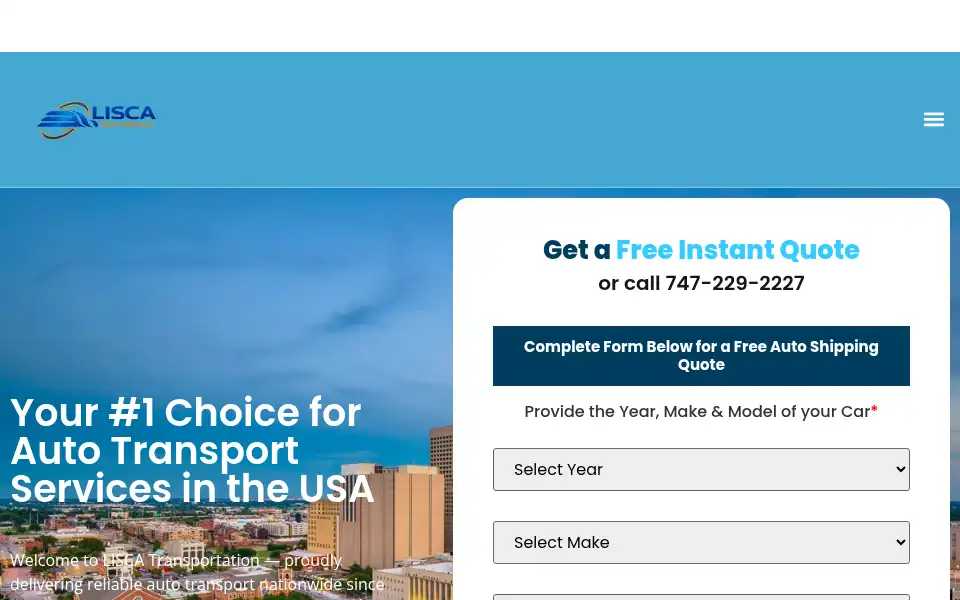 Screenshot of liscatransport.com