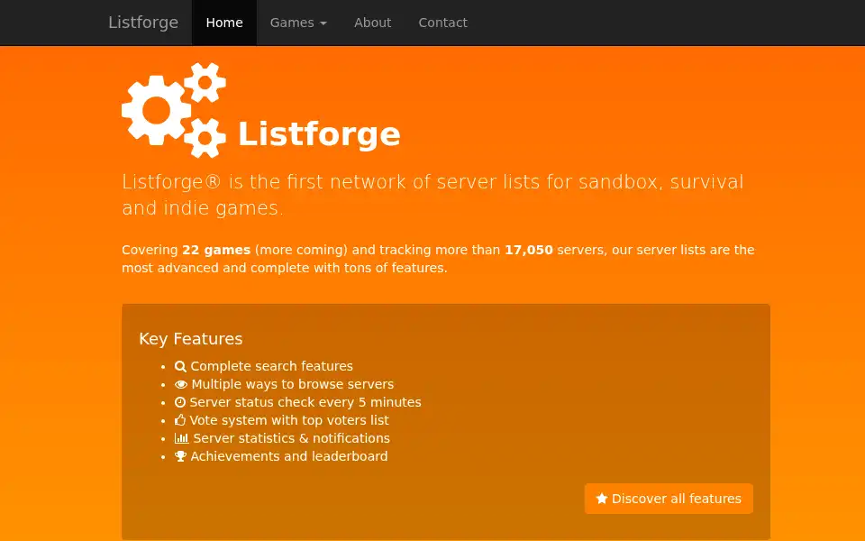 Screenshot of listforge.net