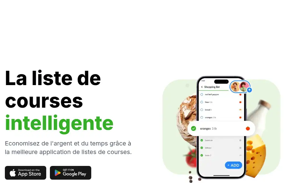 Screenshot of listonic.com