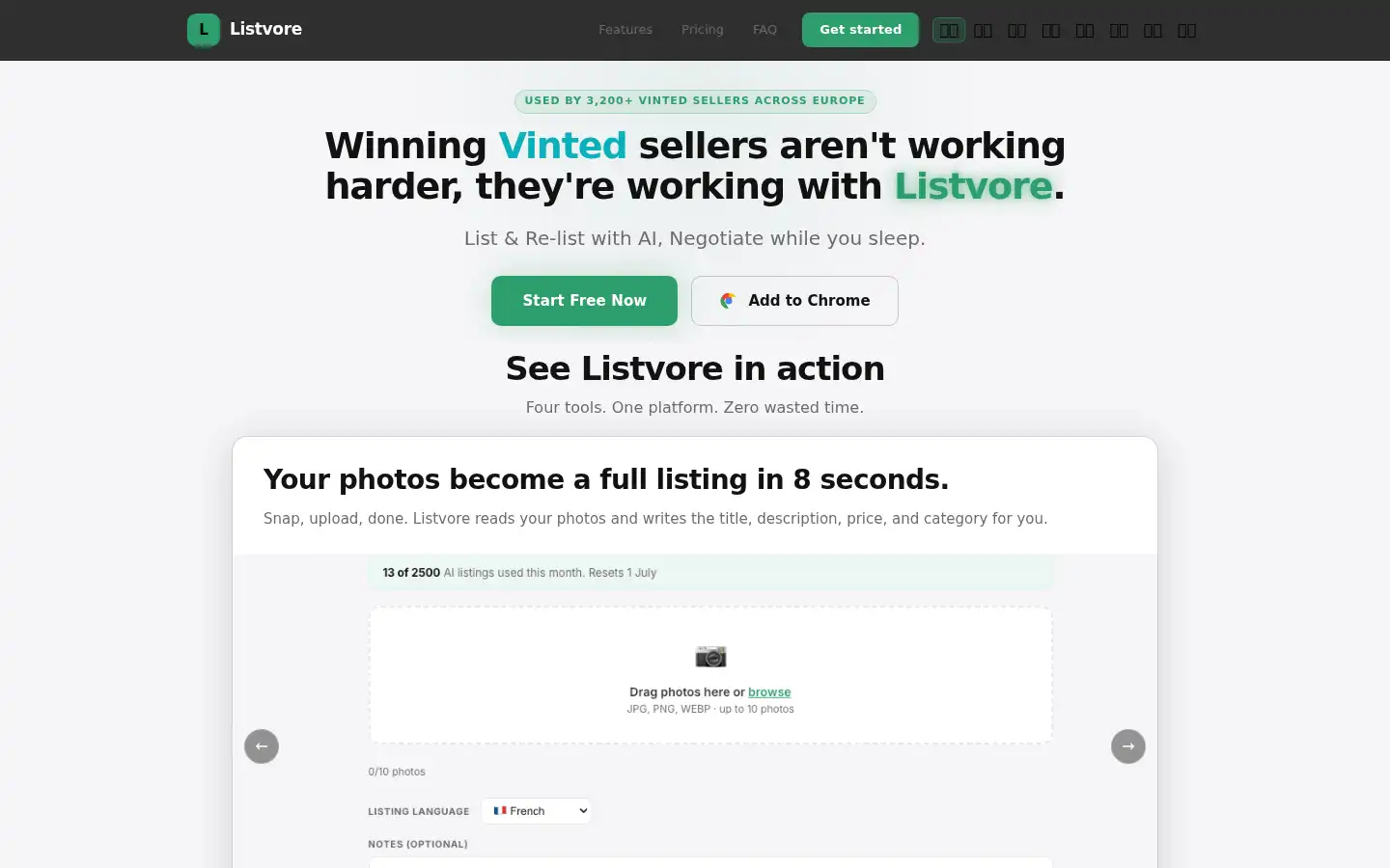 Screenshot of listvore.com