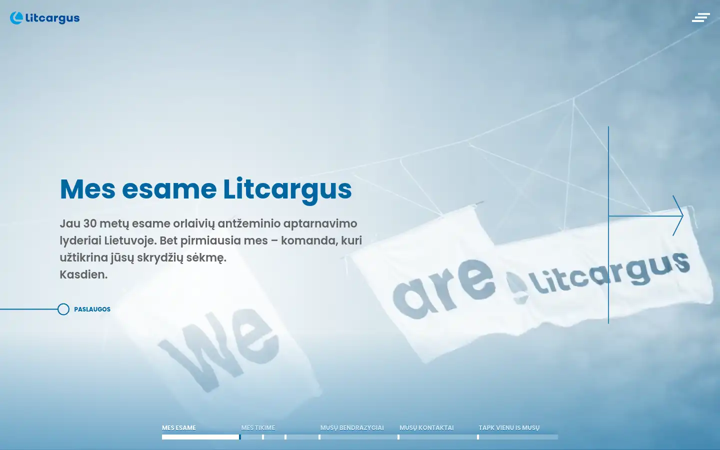 Screenshot of litcargus.lt