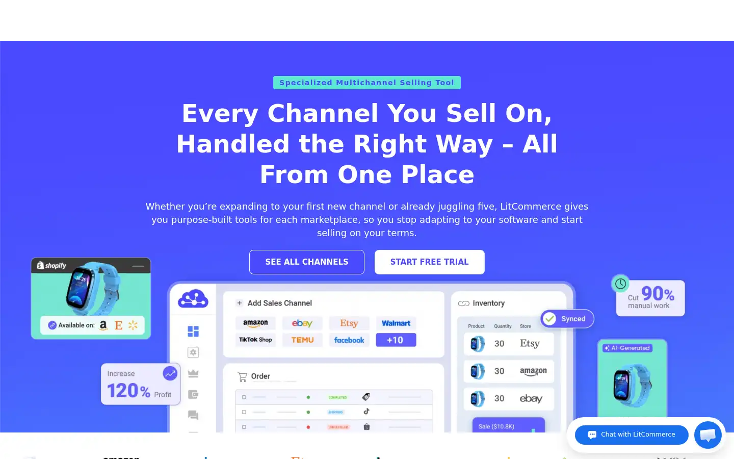 Screenshot of litcommerce.com