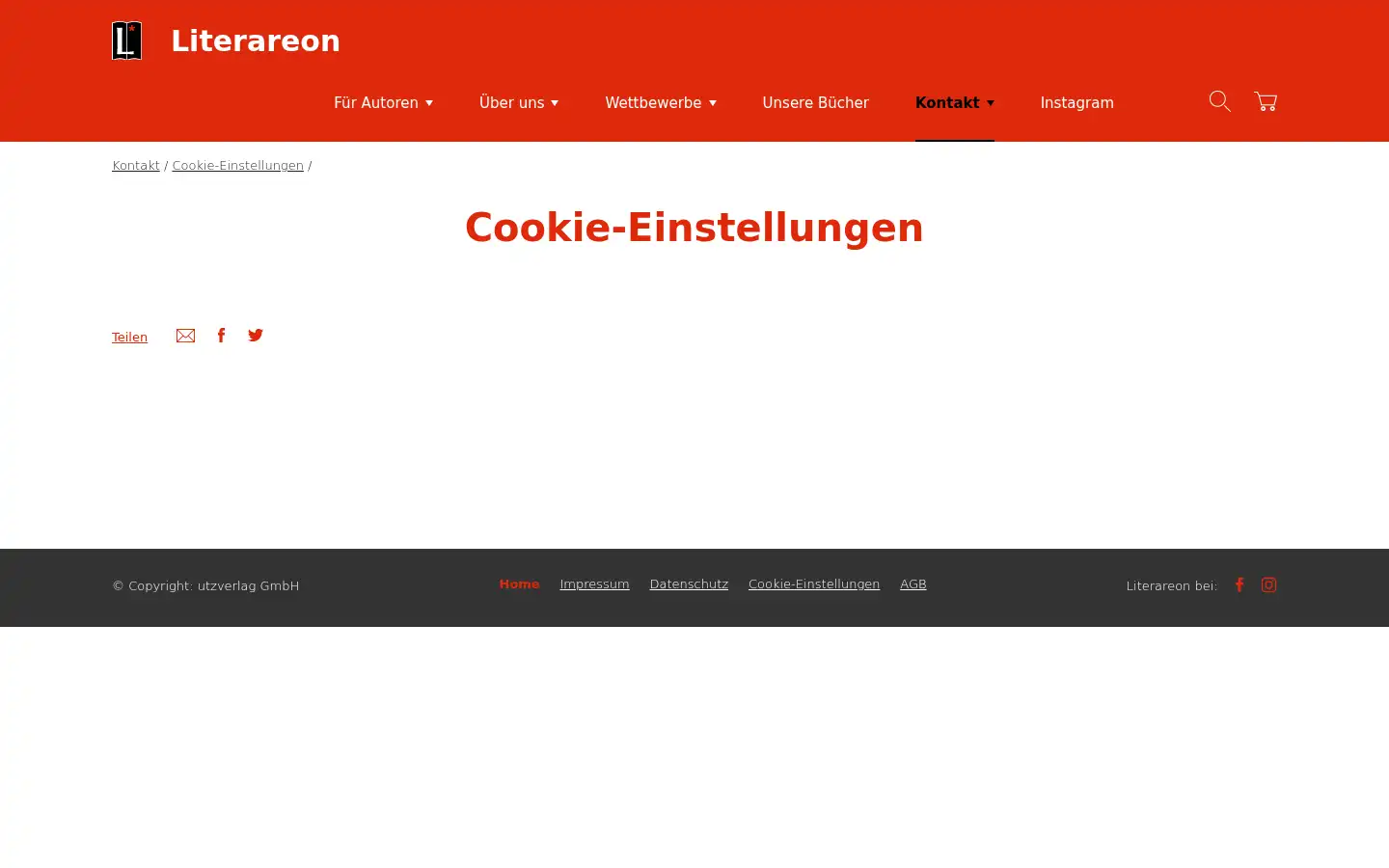 Screenshot of literareon.de