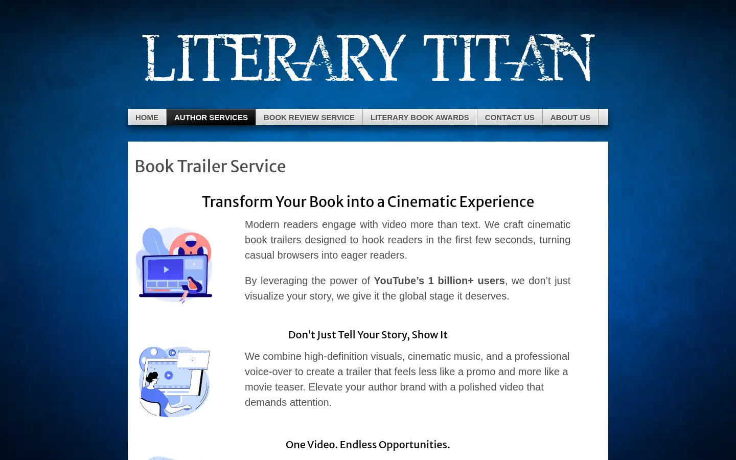 Screenshot of literarytitan.com