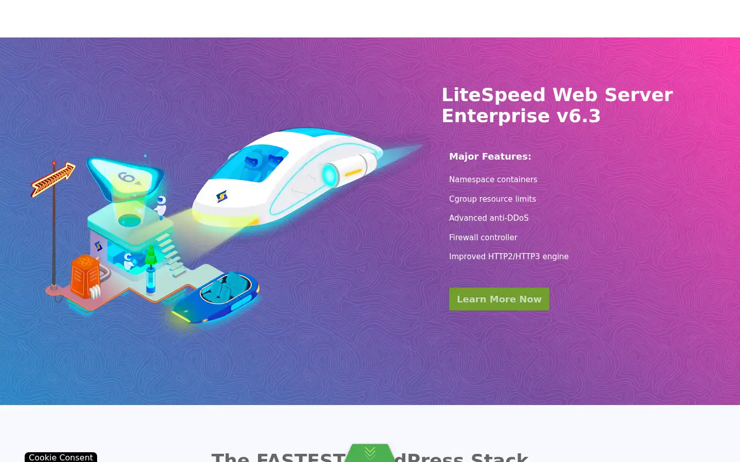 Screenshot of litespeedtech.com