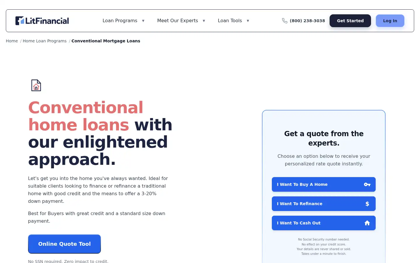 Screenshot of litfinancial.com