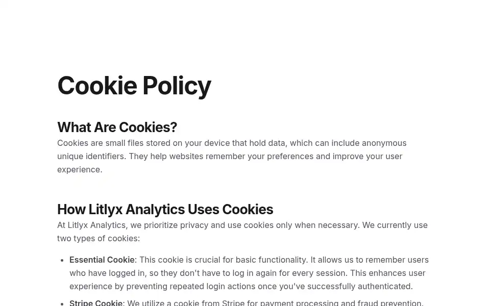 Screenshot of litlyx.com