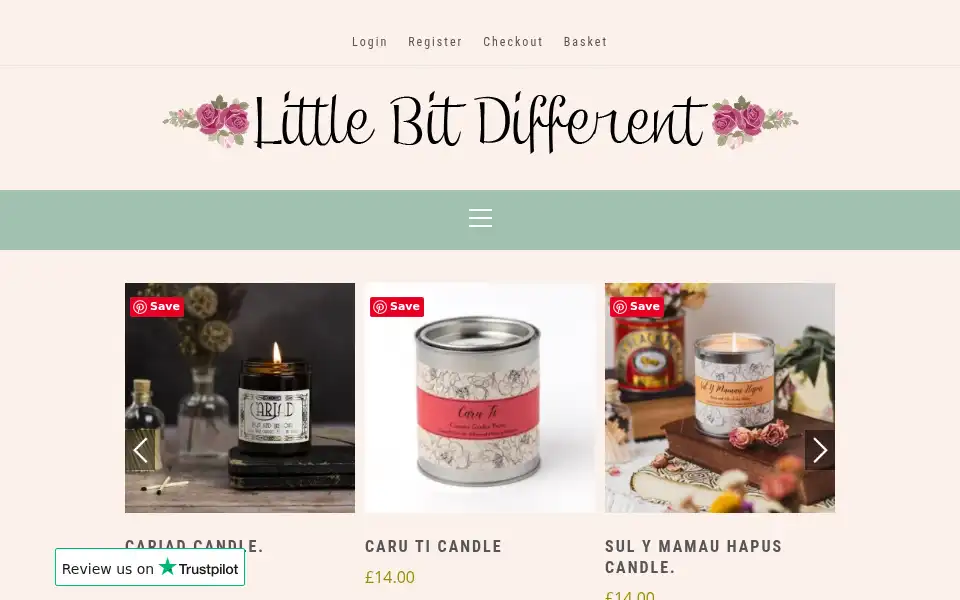 Screenshot of littlebitdifferent.co.uk