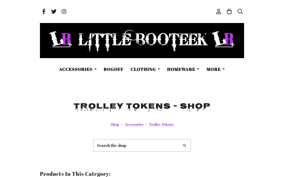 Screenshot of littlebooteek.co.uk