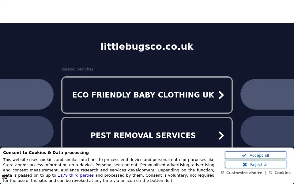 Screenshot of littlebugsco.co.uk