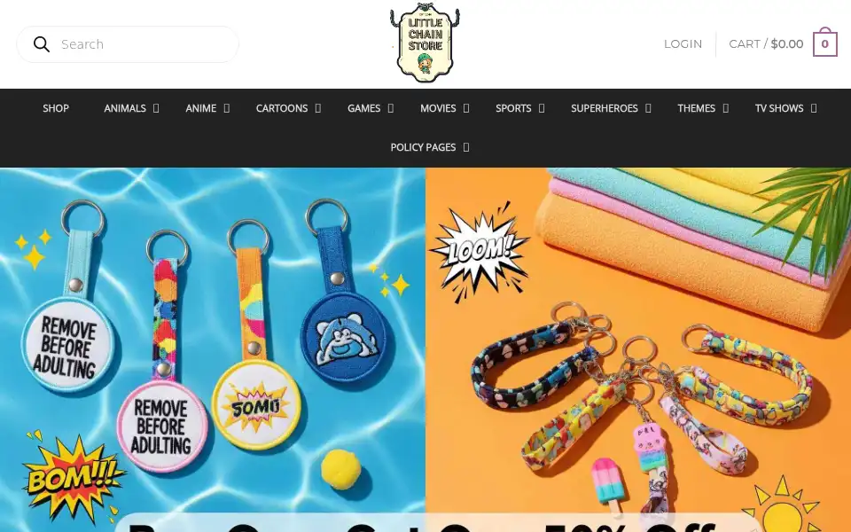 Screenshot of littlechainstore.com