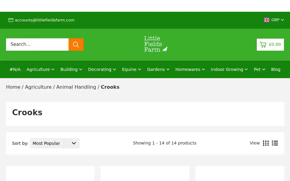Screenshot of littlefieldsfarm.com